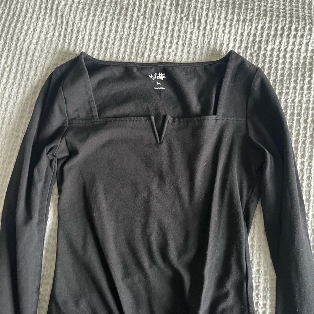 Black Long Sleeve Top